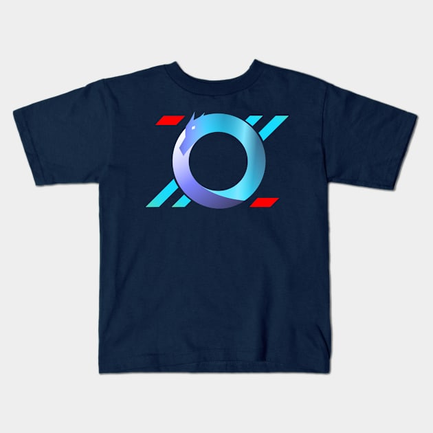 dragon-circle Kids T-Shirt by Sch_39